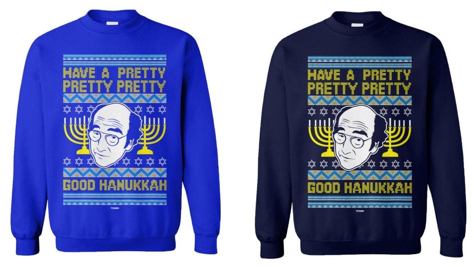 VARIETY! Hanukkah NWT Men's Hybrid Apparel Ugly Holiday Sweaters Christmas